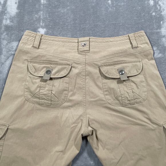 Kuhl Legendary Pants 8 Tan Roll Up Outdoor Hiking Travel Stretch Cargo Trekking - Picture 9 of 16